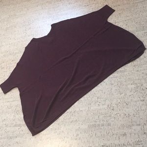 Tribeca Sweater Tee - Plum - OS